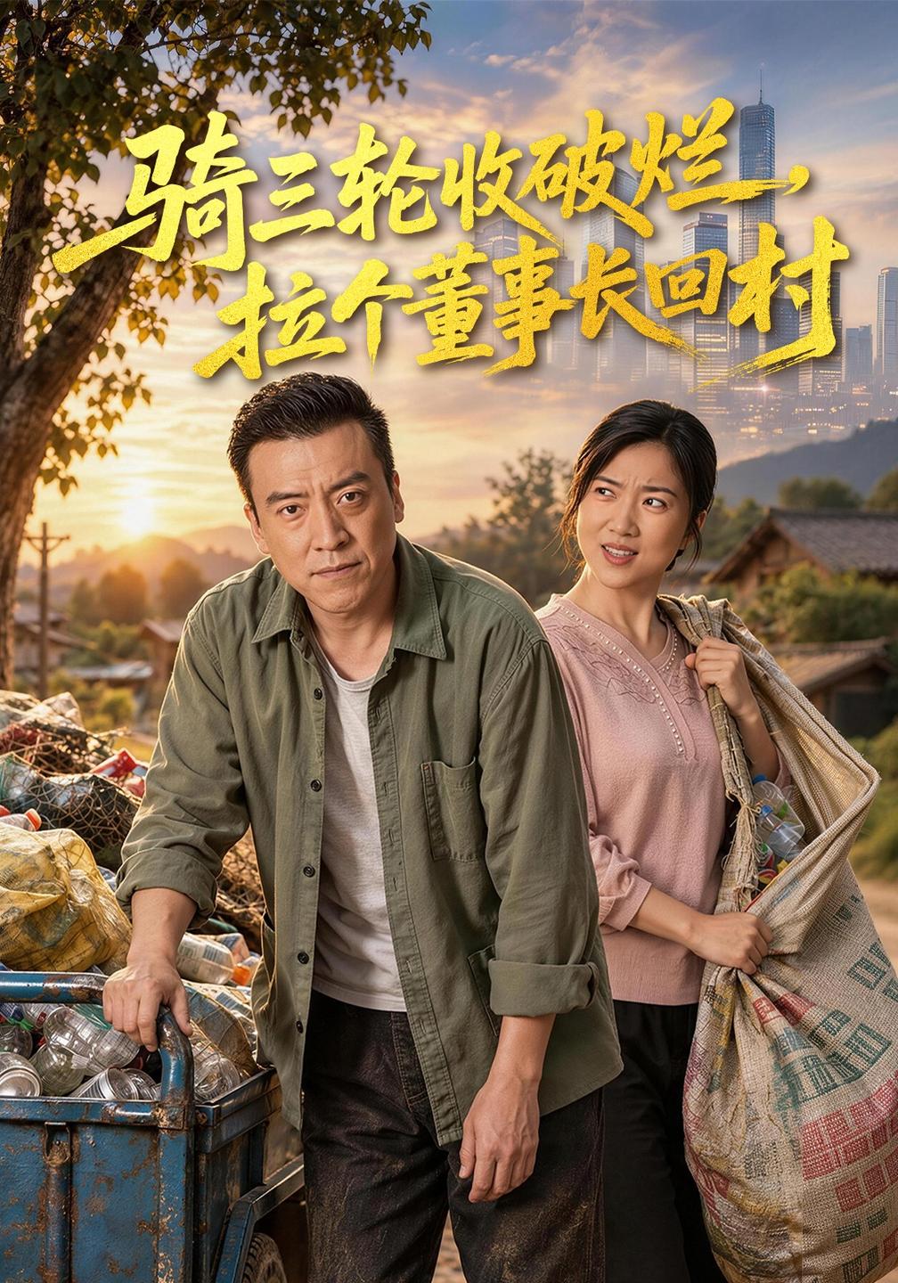 骑三轮收破烂,拉个董事长回村