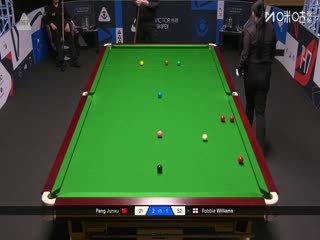 斯诺克苏格兰公开赛第一轮64进32 庞俊旭4-3罗比·威廉姆斯 20251216