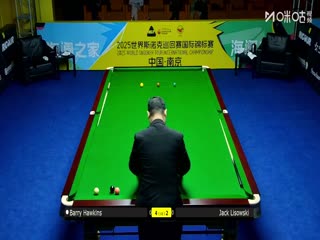 2025斯诺克国际锦标赛16进8 巴里·霍金斯6-4杰克·利索夫斯基 20251105