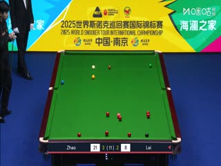 2025斯诺克国际锦标赛32进16 雷佩凡5-6赵心童 20251104