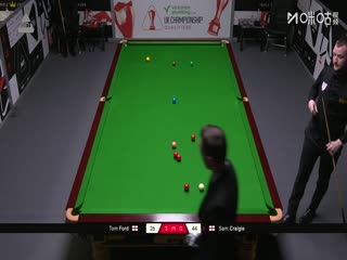 斯诺克英锦赛资格赛第三轮80进48 汤姆·福德6-2山姆·克雷吉 20251126